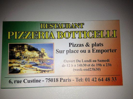 Restaurant Pizzeria Botticelli